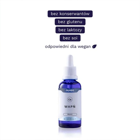 Suplement wody Puromedica Nuion Wapń - opakowanie 50 ml