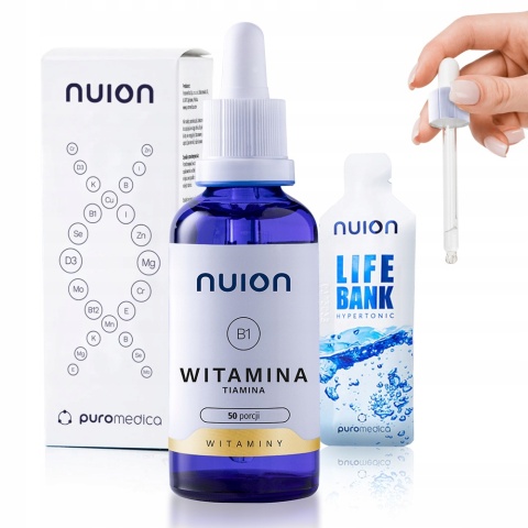 Suplement wody Puromedica Nuion Witamina B1 Tiamina - opakowanie 50 ml