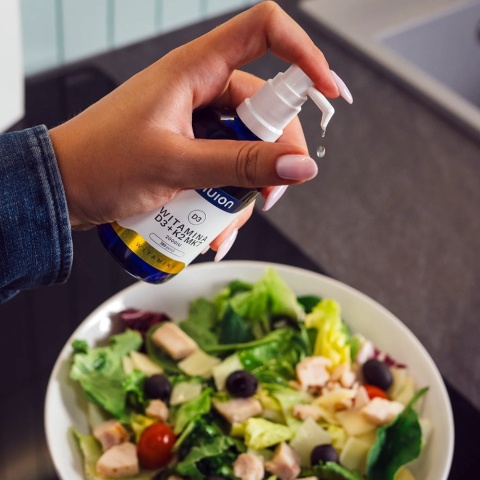 Suplement wody Puromedica Nuion Witamina D3 + Witamina K2MK7 - opakowanie 100 ml - 2000 IU