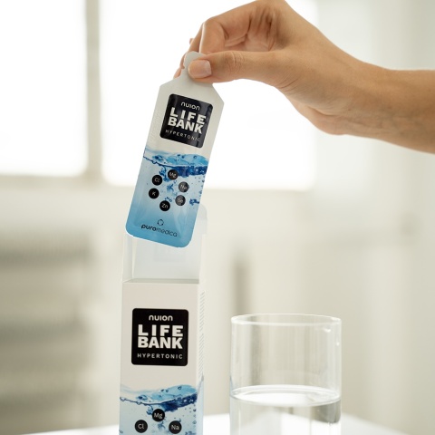 Suplement wody Puromedica minerały Nuion - pakiet Life + Life Bank Hypertonic