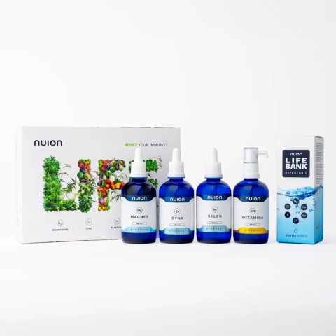 Suplement wody Puromedica minerały Nuion - pakiet Life + Life Bank Hypertonic