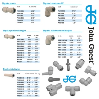 Kolano redukcyjne 90° - Speedfit 3/8" - Speedfit 1/4" marki John Guest - PI211208S