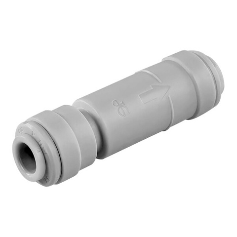Pojedynczy zawór przeciwzwrotny 1/4" z acetalu marki John Guest (Super Speedfit) - NC2718