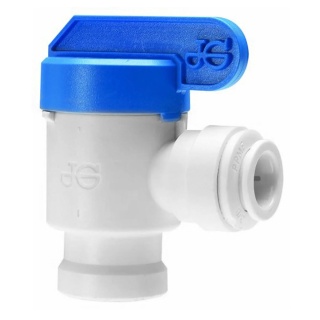 Zawór kurkowy z polipropylenu Speedfit 1/4" × gwint wewnętrzny 1/4" gwint NPTF żeński marki John Guest - PPSV500822W