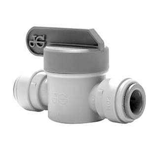 Zawór odcinający 3/8″ x 3/8" z szarego acetalu (długa rączka) marki John Guest - PISV0412