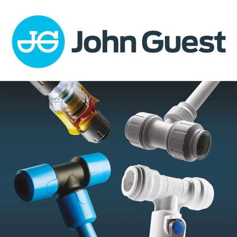 Złącze proste wkręcane 5/16" gwint BSPT x węzyk elastyczny Speedfit 1/4" marki John Guest - PM010802S