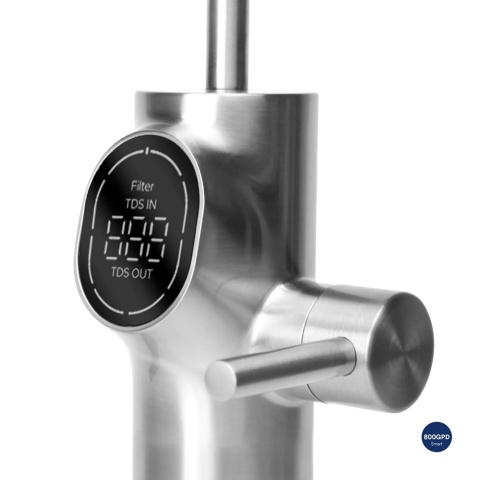 Stacja filtracji Midea Smart 800 GPD WiFi R06 odwrócona osmoza "direct flow" z inteligentną baterią + mineralizator 2″ QC