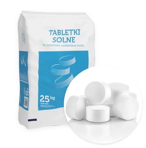 Tabletki solne - 25 KG (sól tabletkowana) do zmiękczaczy wody QEMETICA / CIECH