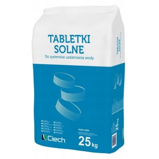 Tabletki solne - 25 KG (sól tabletkowana) do zmiękczaczy wody CIECH