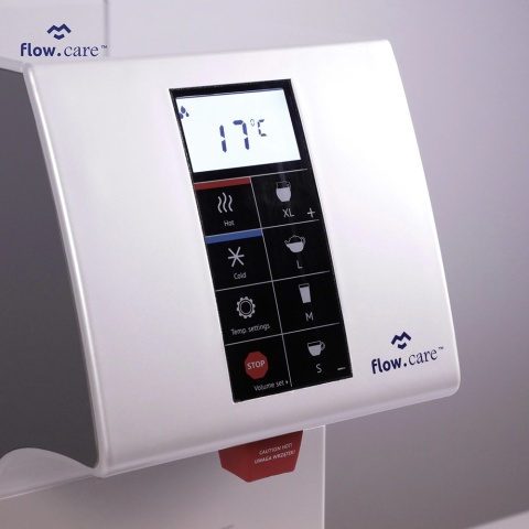 Warnik do wody marki Flow Care model HB18 White z wyświetlaczem dla HoReCa
