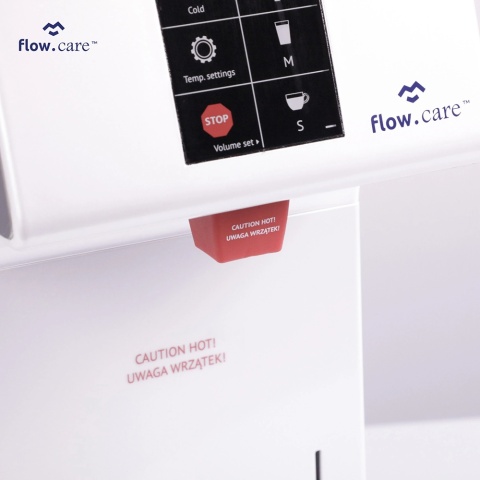Warnik do wody marki Flow Care model HB18 White z wyświetlaczem dla HoReCa